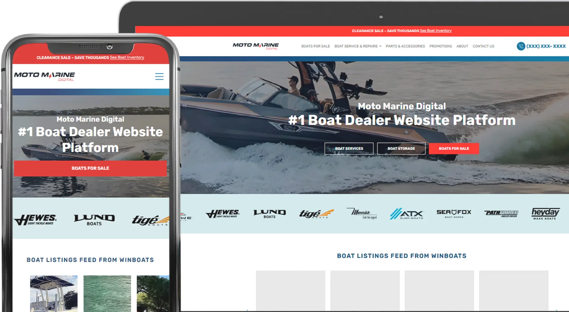 Moto Marine Digital Hero Mockup